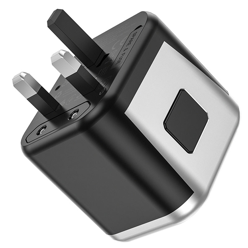Мережевий універсальний перехідник Hoco AC5 Level 2USB+Socket, Black 3, купити оптом з доставкою