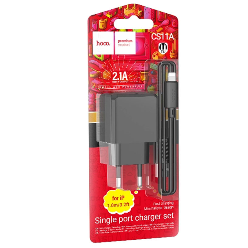 МЗП HOCO CS11A (1USB) + Lightning дивитися фото №4