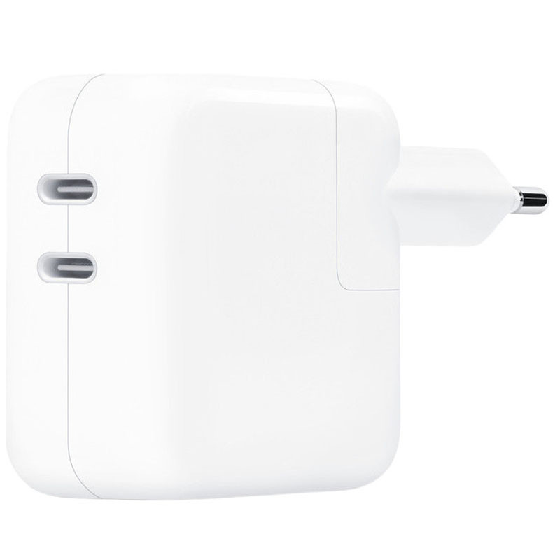 МЗП 35W Dual USB-C Port Power Adapter for Apple (AAA) (no box) дивитися фото №1