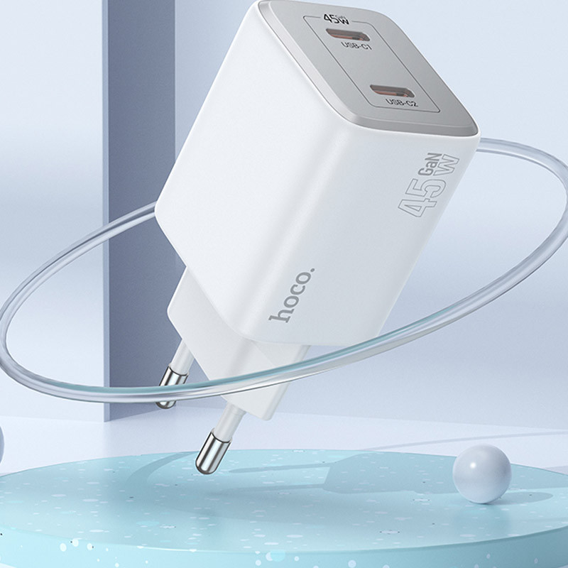 МЗП Hoco N42 Elogiado 2C PD45W + Type to Type-C дивитися фото №4