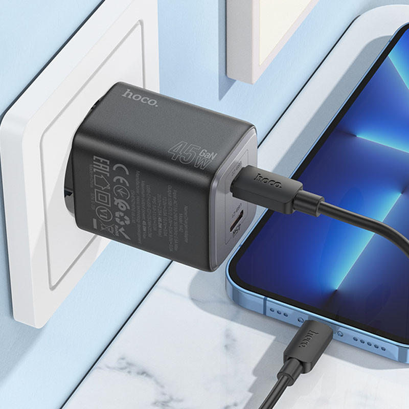 МЗП Hoco N42 Elogiado PD45W (2USB-C) на малюнкі №5