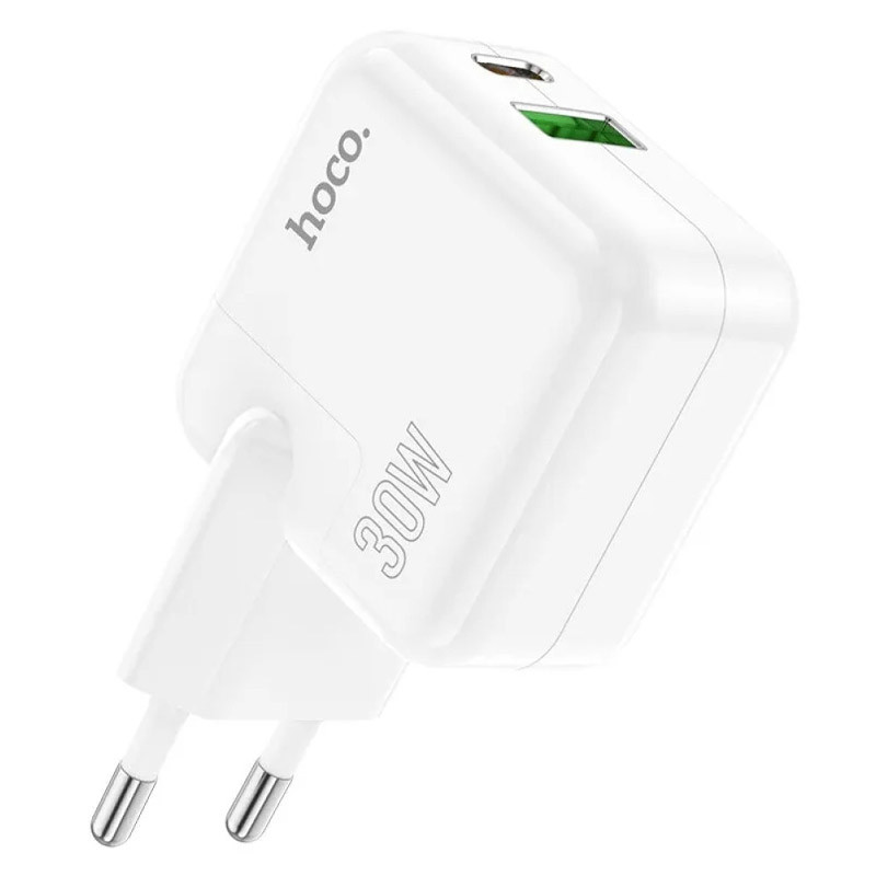 Уцінка МЗП Hoco C111A PD30W+QC3.0 (1USB-A/1C), М'ята упаковка / White 1, купити оптом з доставкою