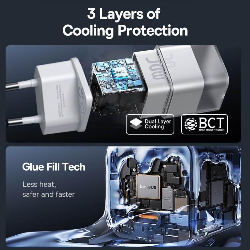 МЗП Baseus GaN5S OS 1C 30W (P10162504) дивитися фото №5