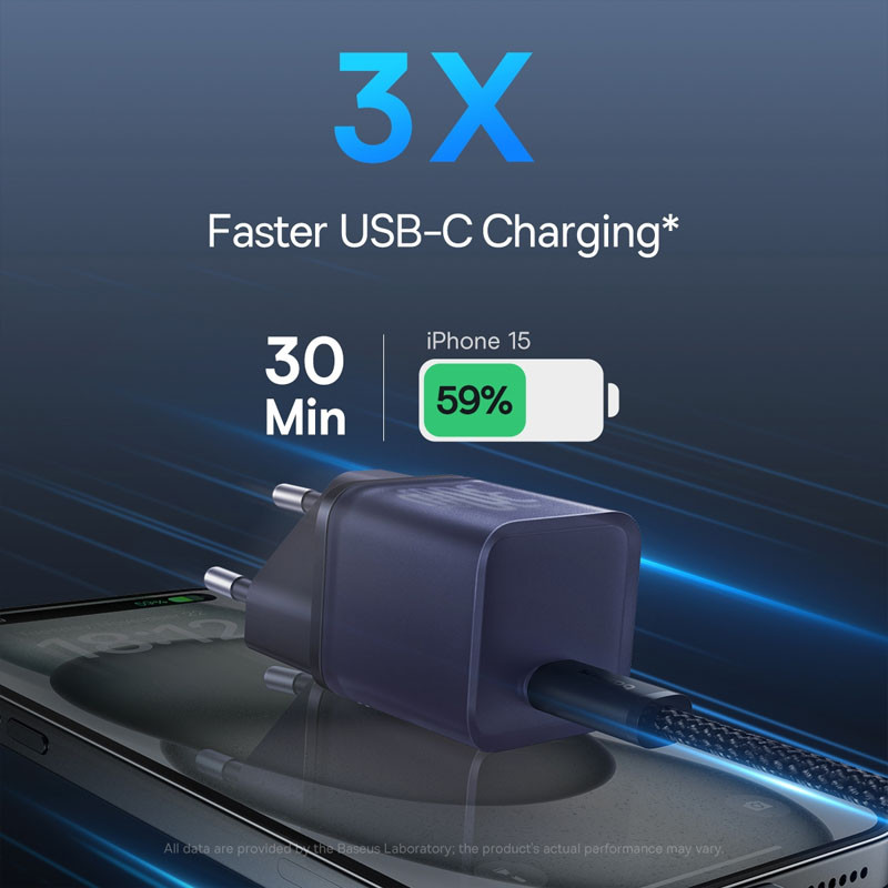 МЗП Baseus GaN5S OS 1C 30W (P10162504) дивитися фото №4