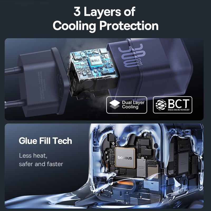 МЗП Baseus GaN5S OS 1C 30W (P10162504) дивитися фото №6