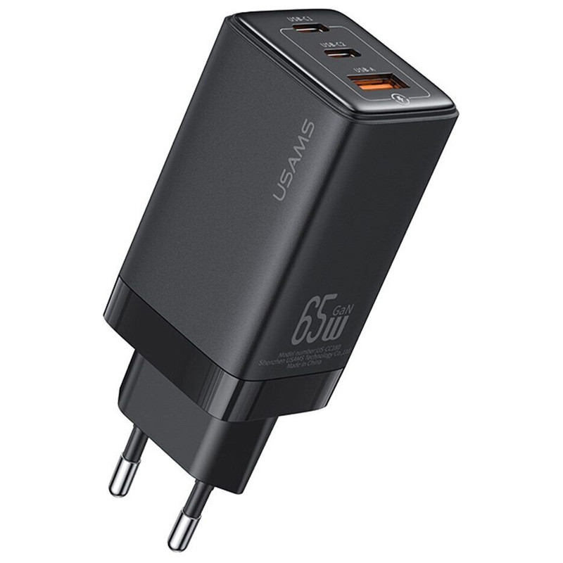 МЗП Usams US-CC180 65W ACC 3 Ports GaN Sandru series дивитися фото №1