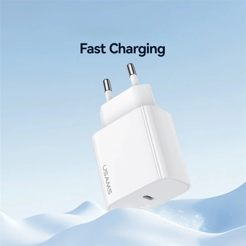 МЗП Usams US-OYXLTZ02 CC226 PD20W + SJ712 30W Type-C to Lightning Yi Series Зображення №3 МЗП Usams US-OYXLTZ02 CC226 PD20W + SJ712 30W Type-C to Lightning Yi Series дивитися фото №3