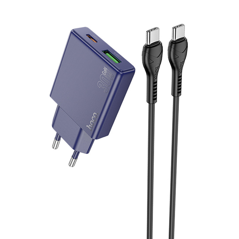 МЗП Hoco N45 Biscuit PD30W+QC3.0 + Type-C to Type-C дивитися фото №1