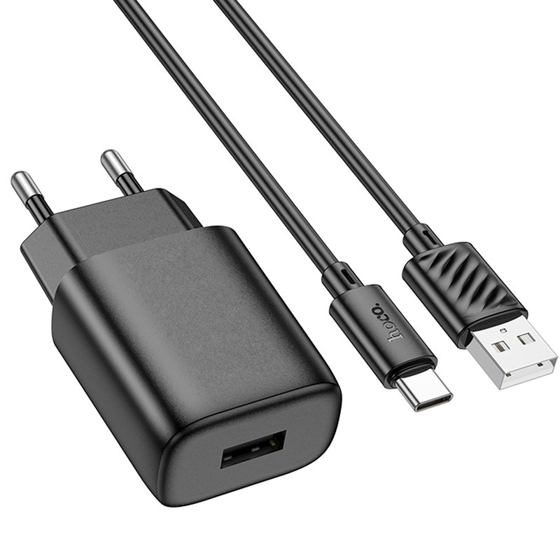 МЗП Hoco C134A Solid 1A 12W + Type-C дивитися фото №2