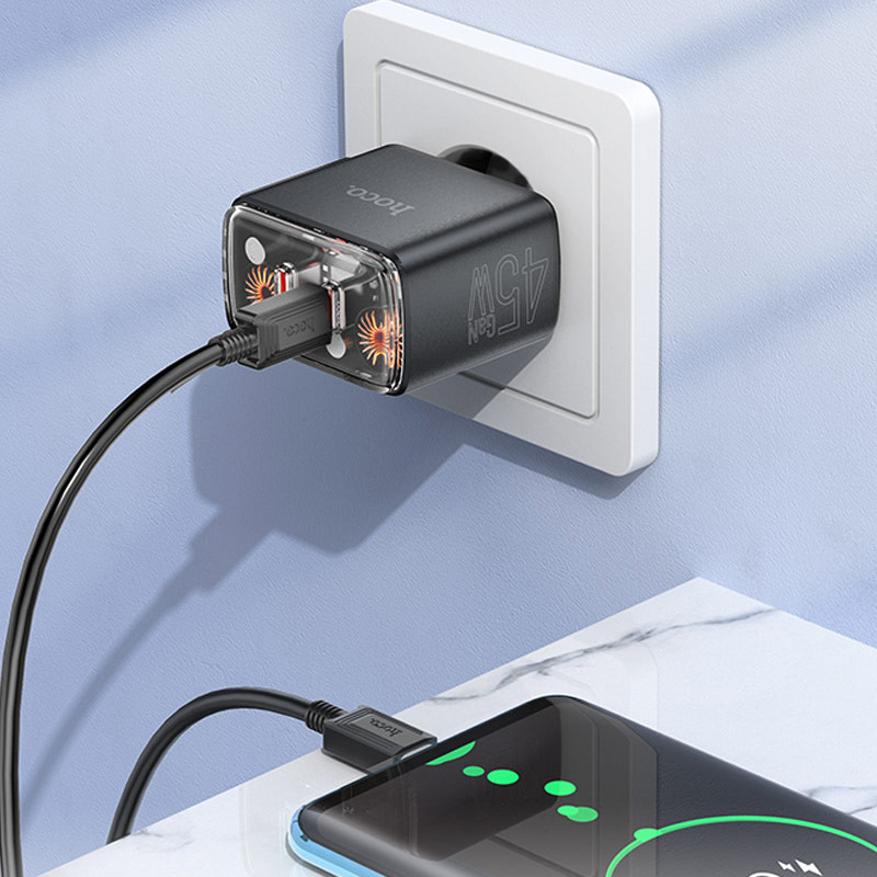 МЗП Hoco CS43A Smart PD45W (2C) + Type-C to Type-C дивитися фото №4