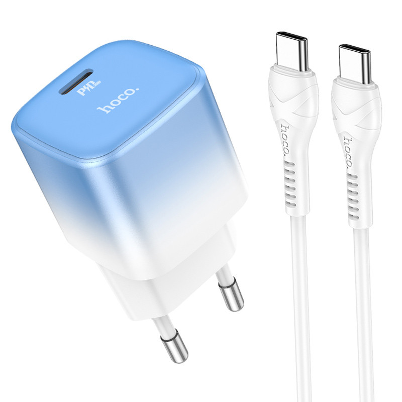 МЗП HOCO C101A PD20W (1C) + Type-C to Type-C на малюнкі №1