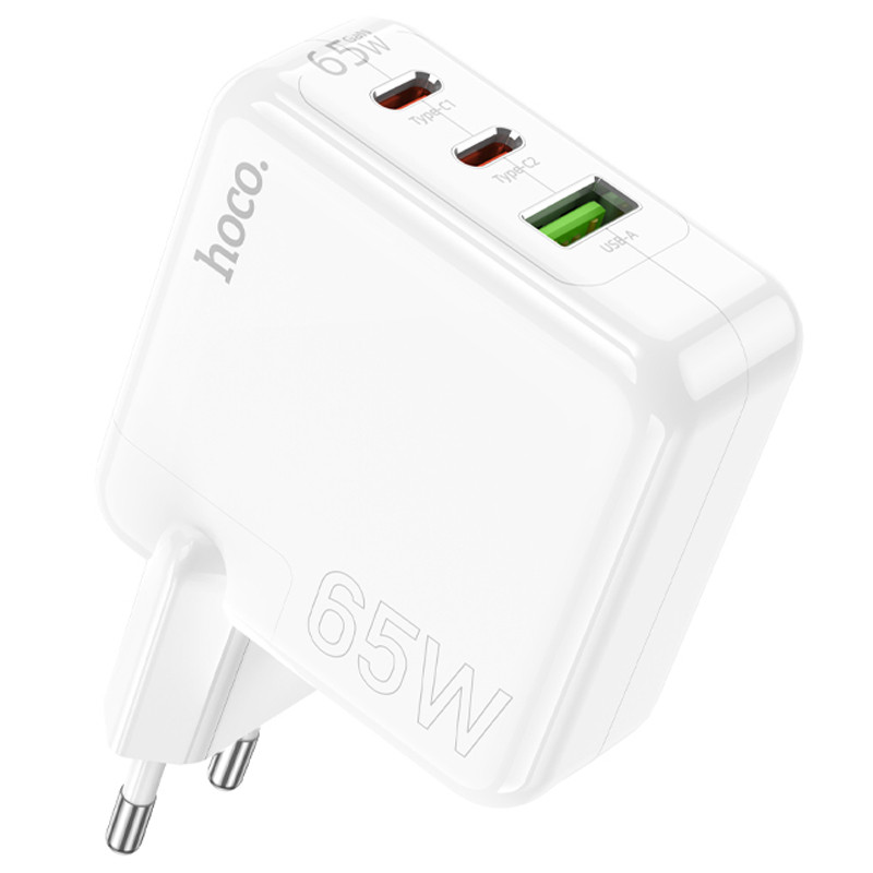 МЗП Hoco C115A Header PD65W+QC3.0 (1USB-A/2C), купити оптом з доставкою