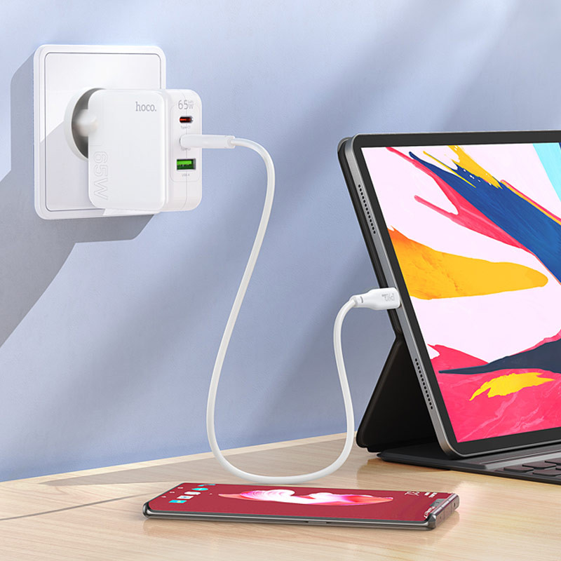 МЗП Hoco C115A Header PD65W (2C1A) на малюнкі №7