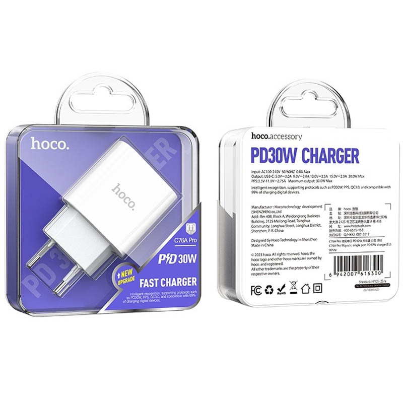 МЗП Hoco C76A Pro Majestic PD30W (1C) на малюнкі №4