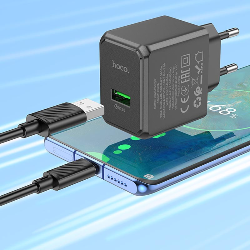 МЗП Hoco CS12A QC3.0 (1USB-A/18W) дивитися фото №4