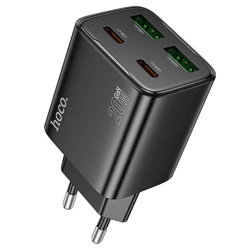 МЗП Hoco N55 Fundador PD20W four-port (2USB-A/2C) на малюнкі №1