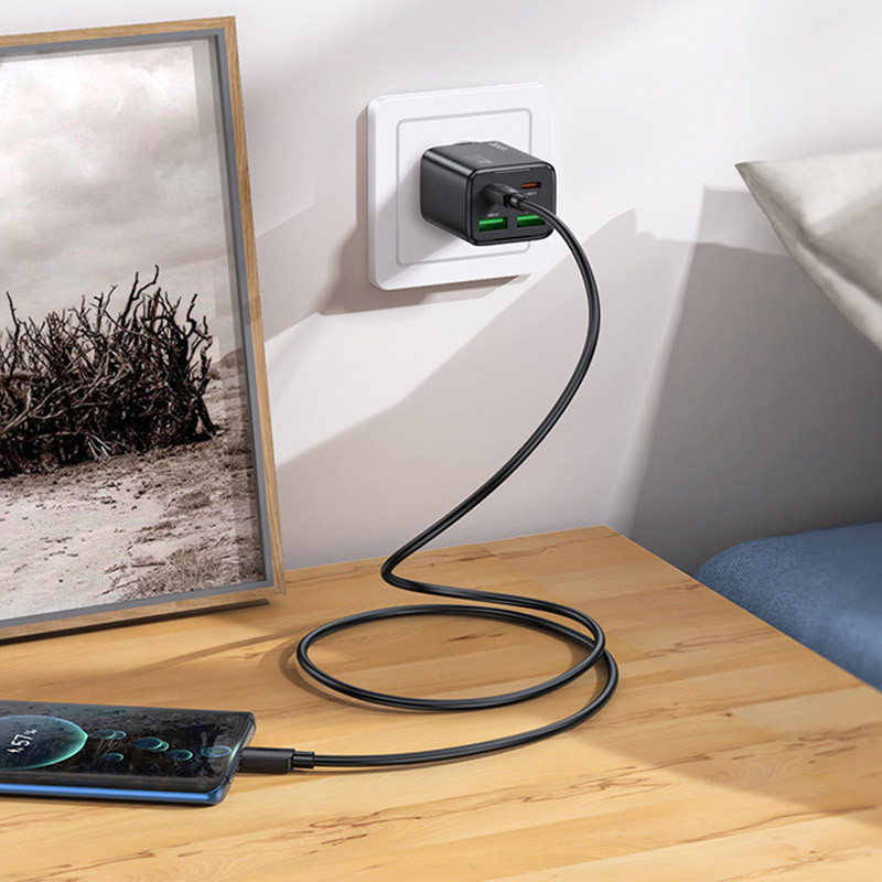 МЗП Hoco N55 Fundador PD20W four-port (2USB-A/2C) на малюнкі №6