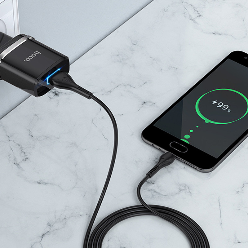 МЗП Hoco N1 Ardent 1USB-A + USB to MicroUSB на малюнкі №6