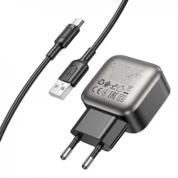 МЗП Borofone BAS51A Absolute 12W (2USB-A) + кабель USB to Type-C