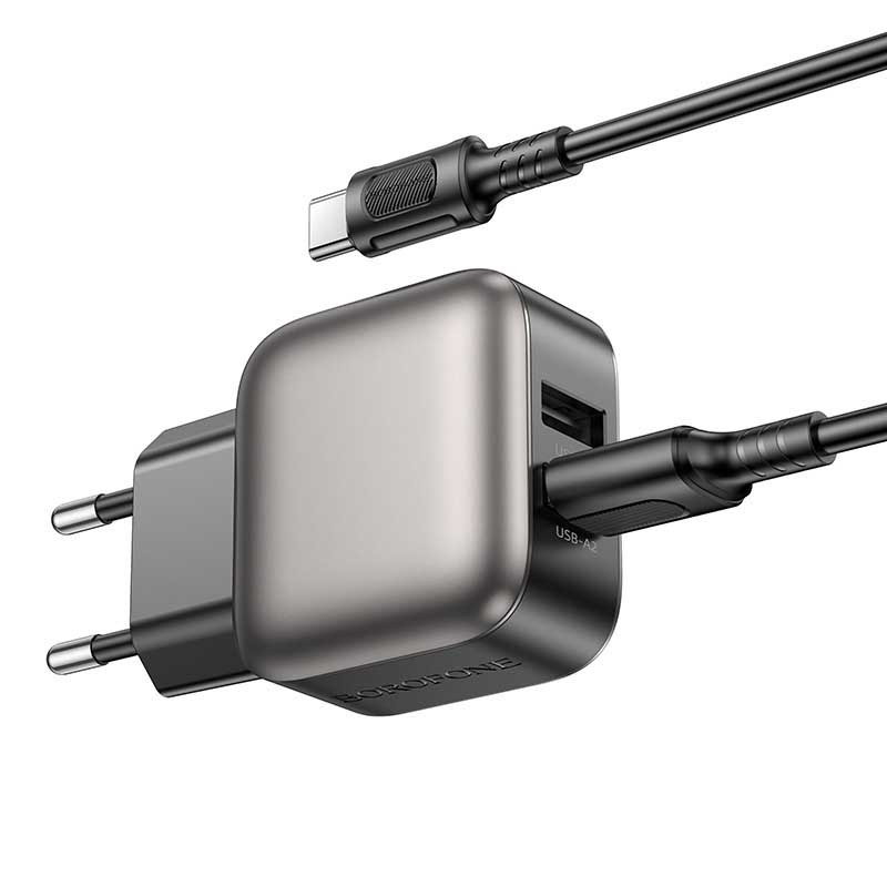 МЗП Borofone BAS51A Absolute (2USB-A) + Type-C на малюнкі №2