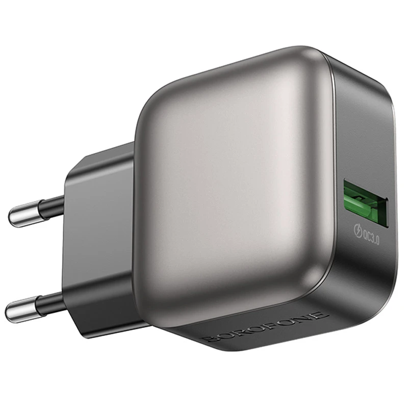 МЗП Borofone BAS52A Absolute QC3.0 18W (1USB-A), Black, купити оптом з доставкою