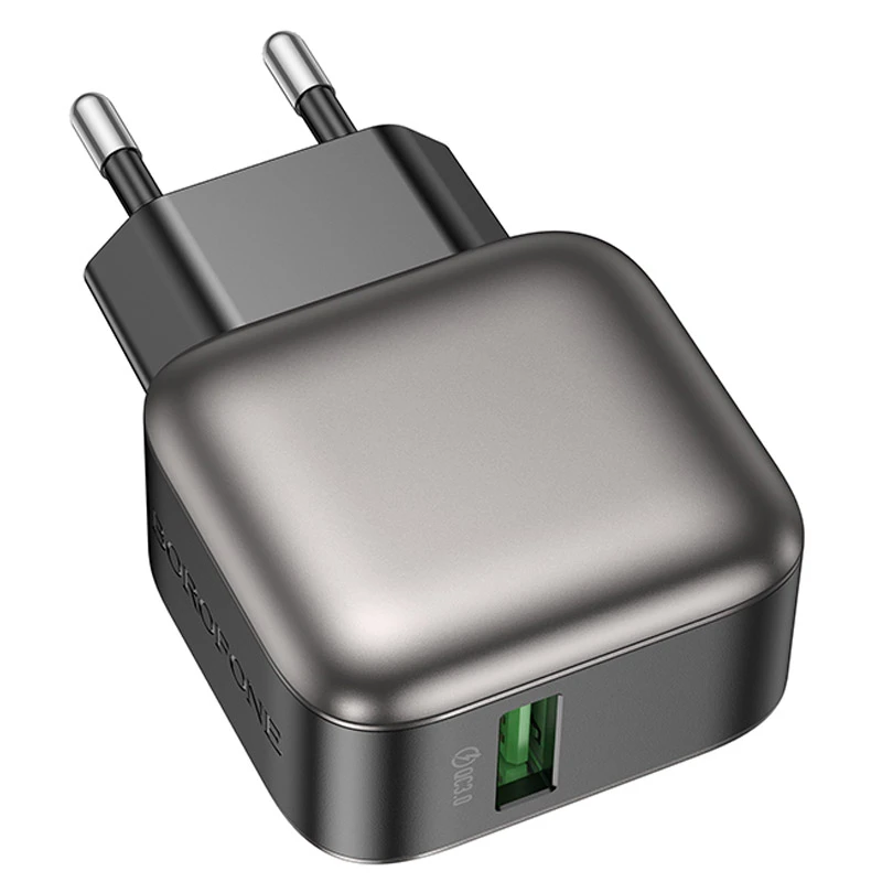 МЗП Borofone BAS52A Absolute QC3.0 18W (1USB-A), Black 3, купити оптом з доставкою