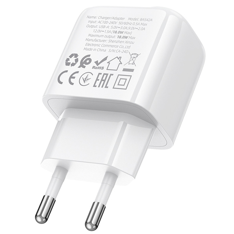 МЗП Borofone BAS42A Potential QC3.0 (1USB-A) на малюнкі №4