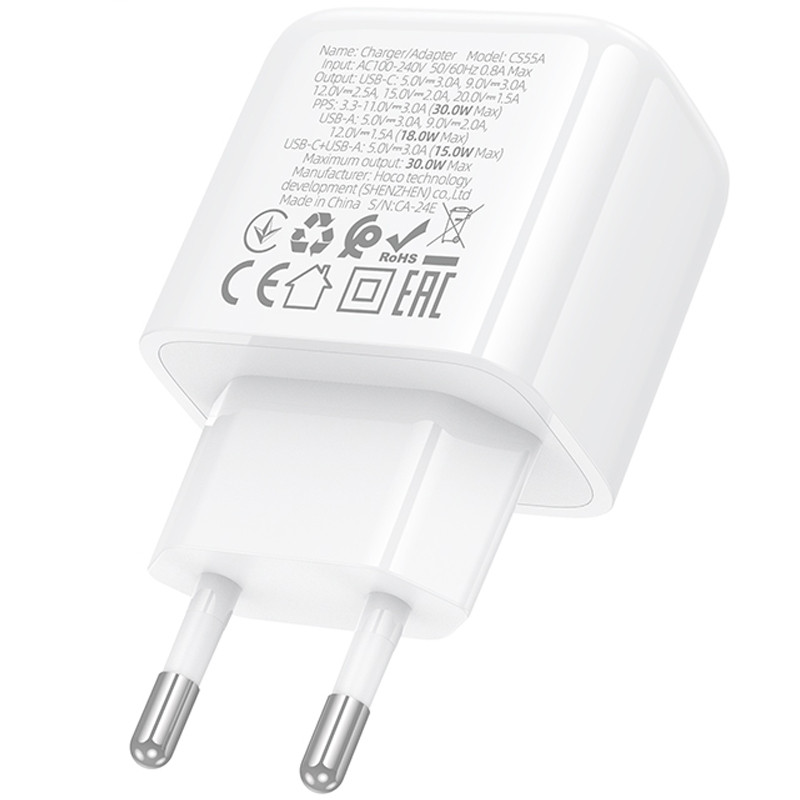 МЗП Hoco CS55A Surplus PD30W+QC3.0 (1USB-A/1C) на малюнкі №7
