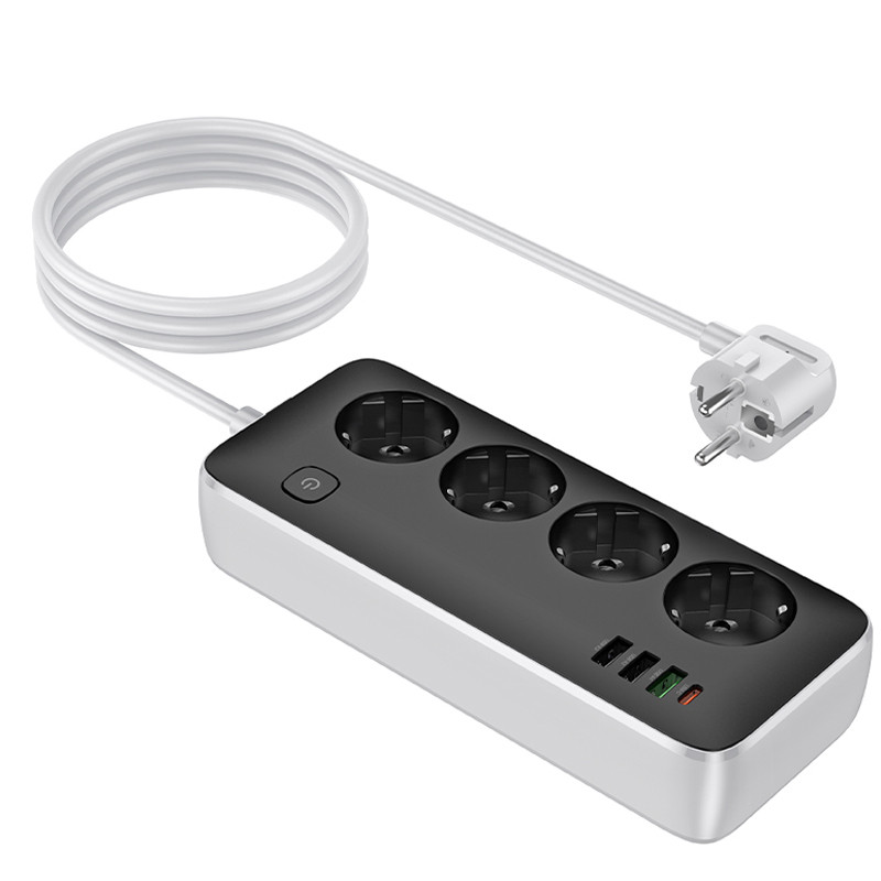 Подовжувач Hoco AC22 Sunlight (PD30W/1C/3A/4xSocket) (1.5m) на малюнкі №5