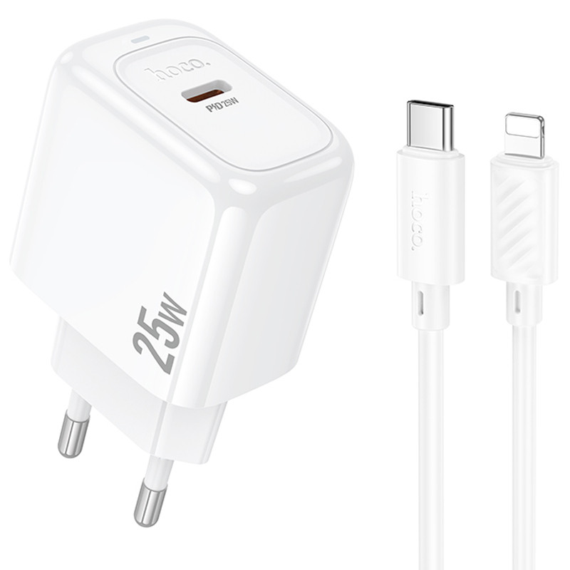 МЗП Hoco CS53A Surplus PD25W (1USB-C) + Type-C to Lightning на малюнкі №1