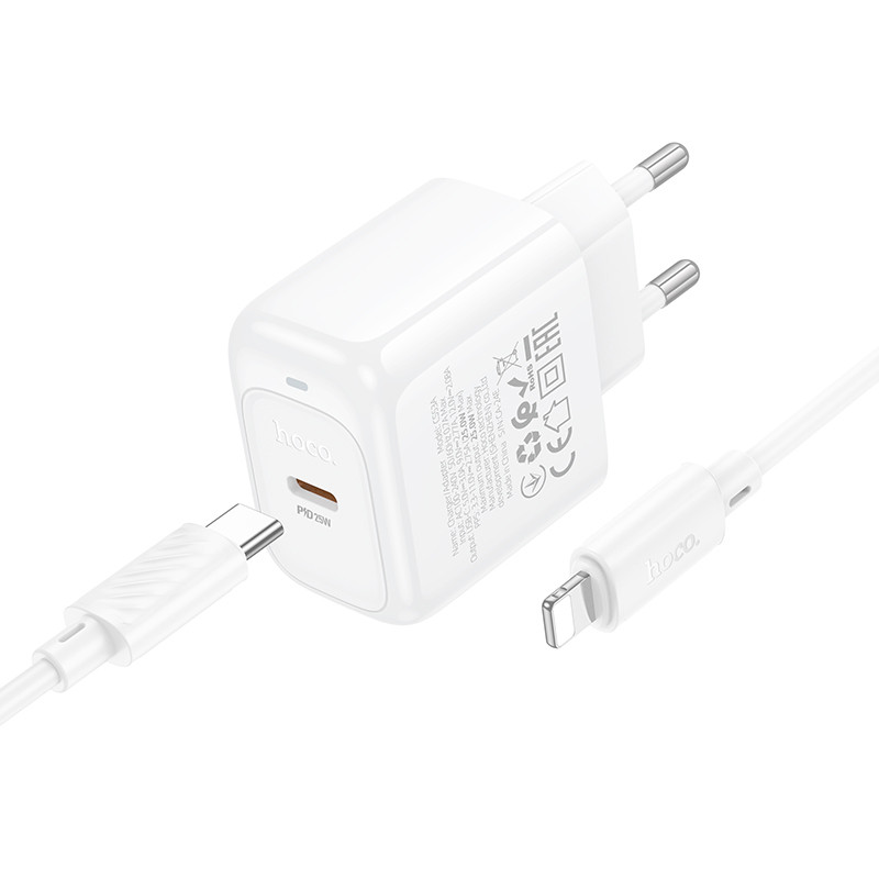 МЗП Hoco CS53A Surplus PD25W (1USB-C) + Type-C to Lightning на малюнкі №2