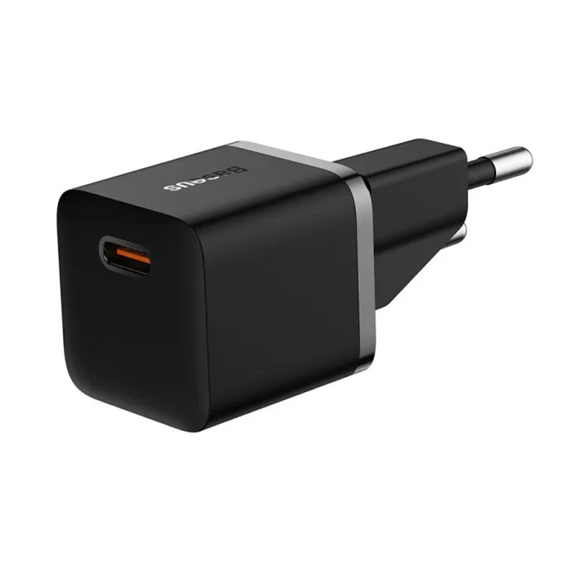 МЗП Baseus GaN5 Fast Charger (mini) PD25W (1USB-C) + кабель Type-C to Type-C (P10110909113) на малюнкі №3