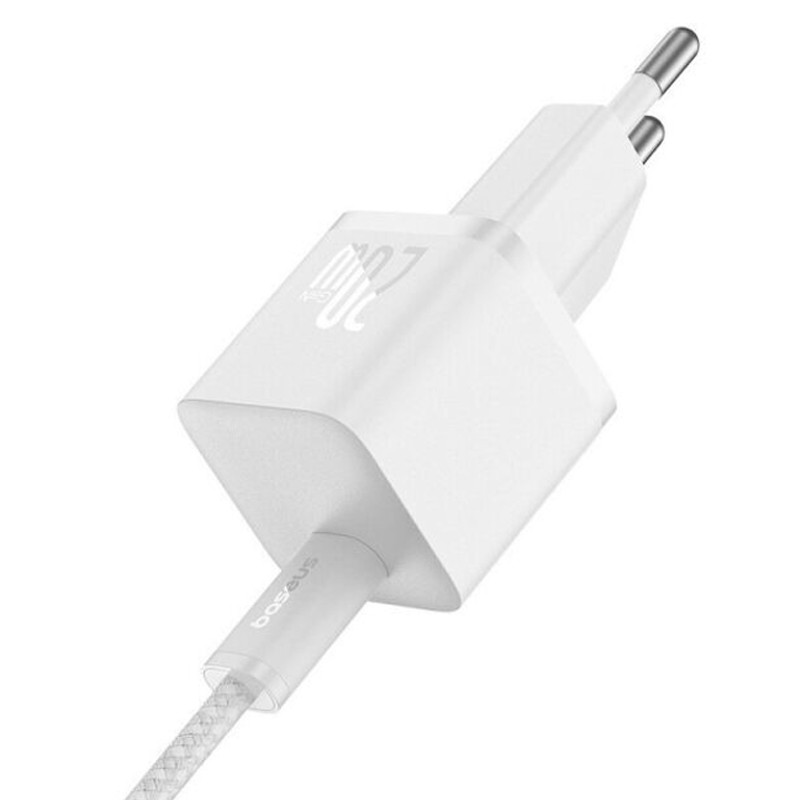 МЗП Baseus GaN5 Fast Charger (mini) PD20W (1USB-C) + кабель Type-C to Type-C (P10110900113) на малюнкі №2