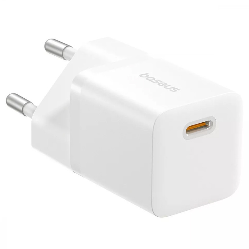 МЗП Baseus GaN5 Fast Charger (mini) PD20W (1USB-C) + кабель Type-C to Type-C (P10110900113) на малюнкі №3