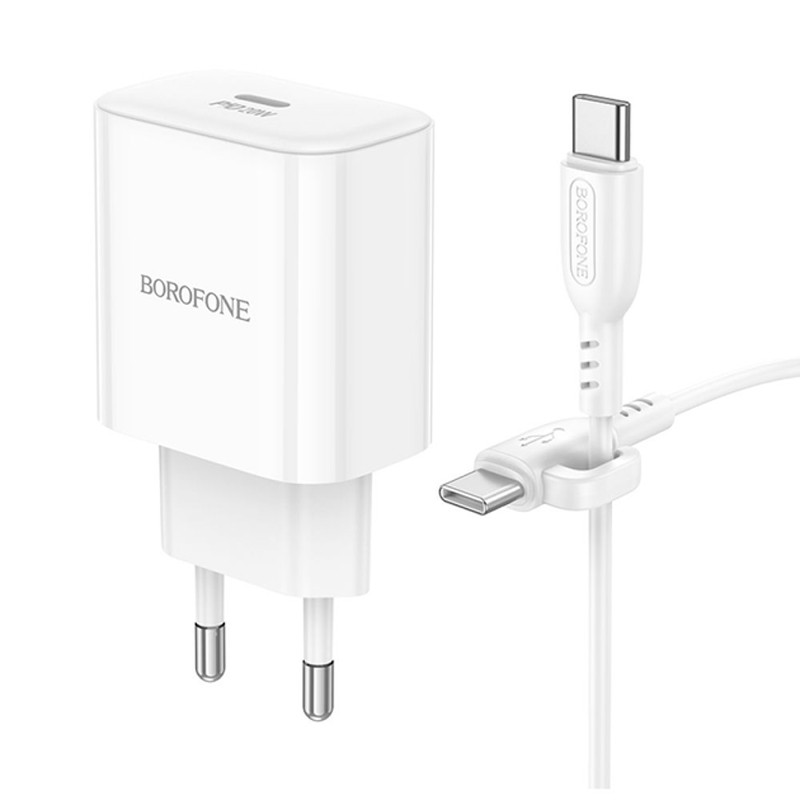 МЗП Borofone BA81A PD20W (1USB-C) + кабель Type-C to Type-C на малюнкі №4