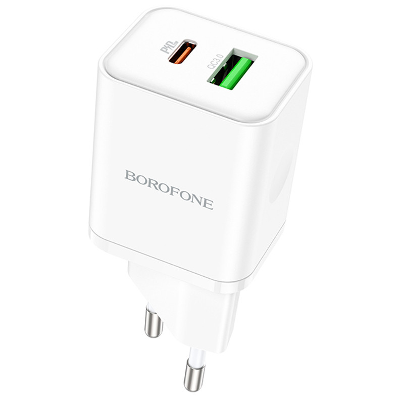 МЗП Borofone BN7 PD20W+QC3.0 (1USB-A/1C) на малюнкі №1