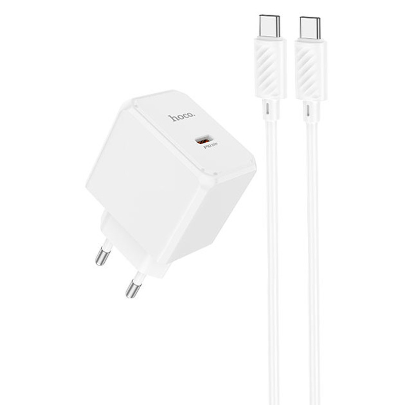 МЗП HOCO CS13A Ocean PD20W (1USB-C) + Type-C to Type-C на малюнкі №1