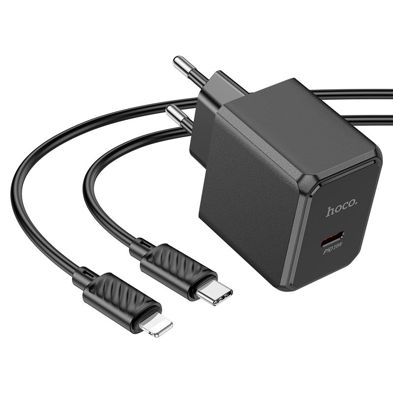 МЗП HOCO CS13A Ocean PD20W (1USB-C) + Type-C to Lightning на малюнкі №2