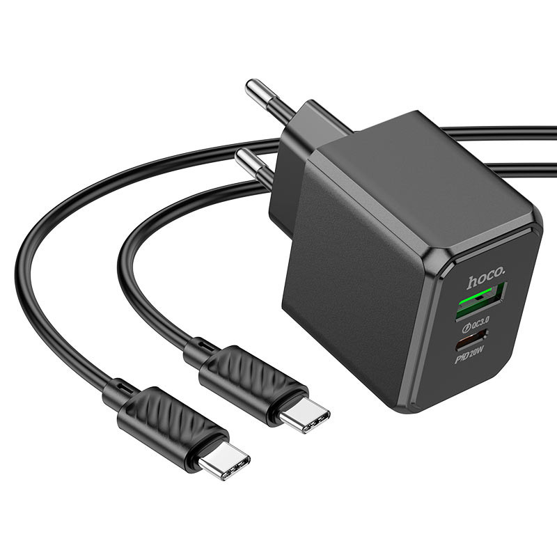 МЗП Hoco CS14A PD20W+QC3.0 (1USB-A/1C) + Type-C to Type-C на малюнкі №2