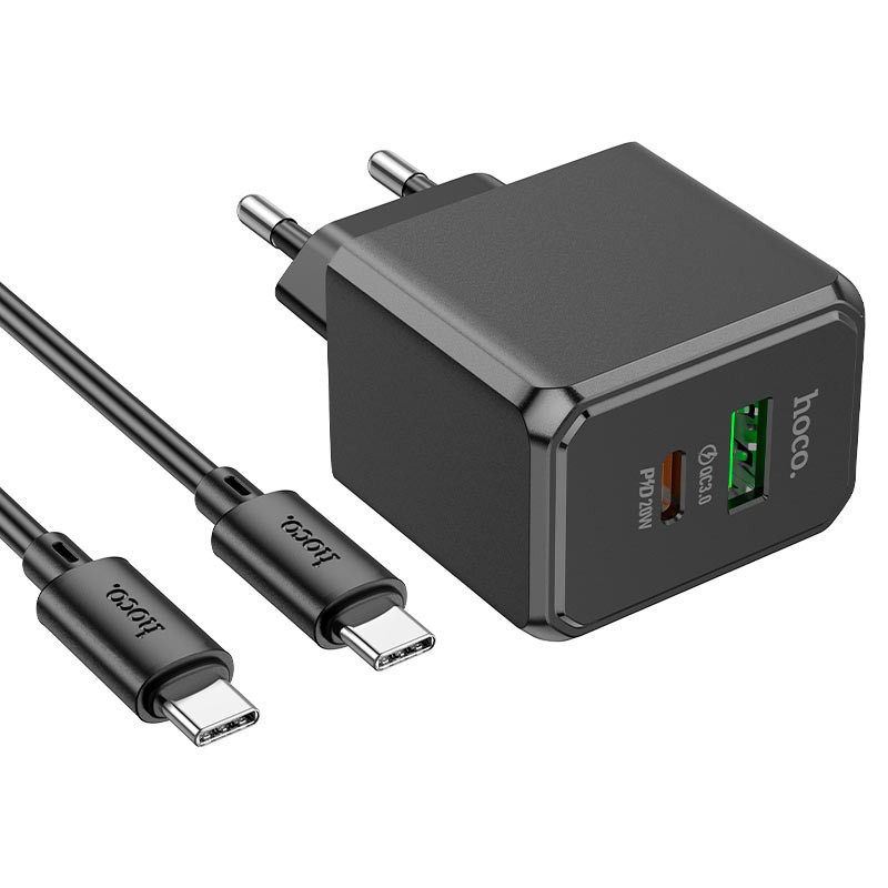 МЗП Hoco CS14A PD20W+QC3.0 (1USB-A/1C) + Type-C to Type-C на малюнкі №3