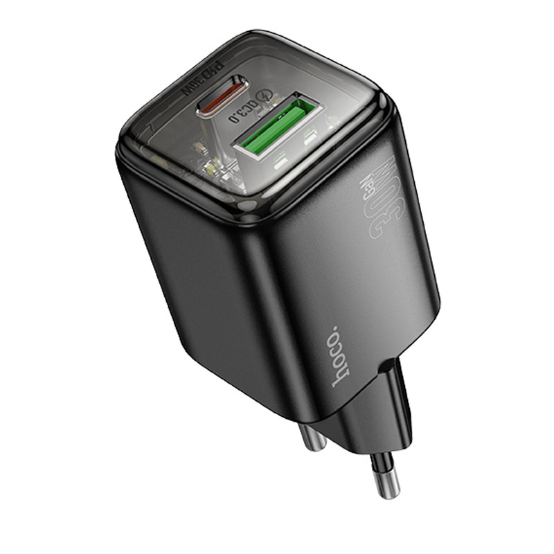 МЗП Hoco N53 Monsoon PD30W+QC3.0 (1USB-A/1C) на малюнкі №1