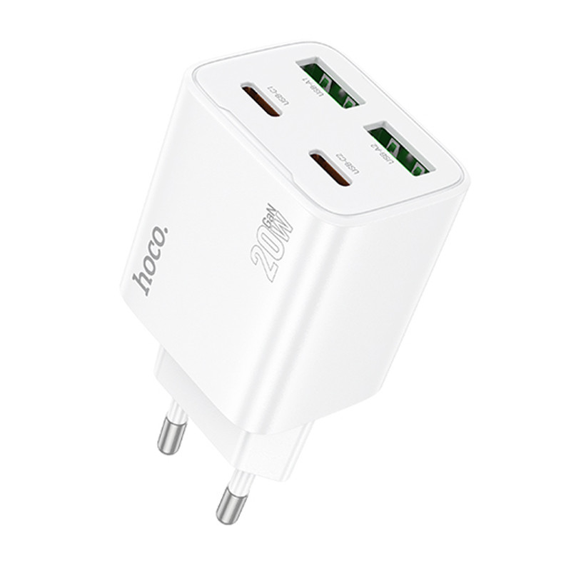 МЗП Hoco N55 Fundador PD20W four-port (2USB-A/2C) на малюнкі №1