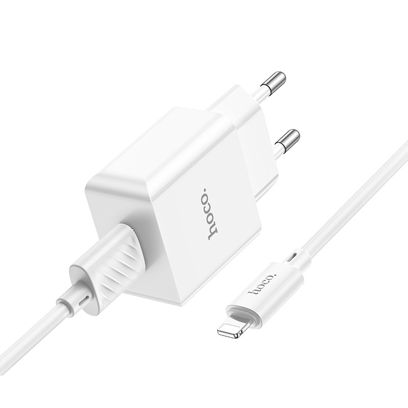 МЗП Hoco C106A Leisure 10.5W (1USB-A) + кабель USB to Lightning на малюнкі №3