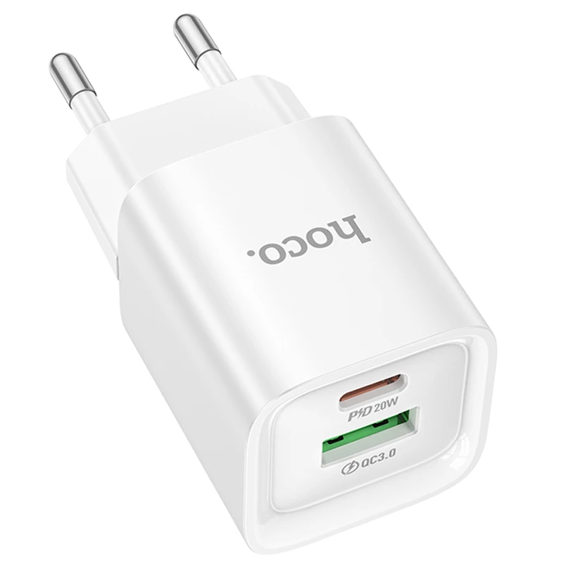 МЗП Hoco C147A PD20W+QC3.0 (1USB-A/1C), White 1, купити оптом з доставкою