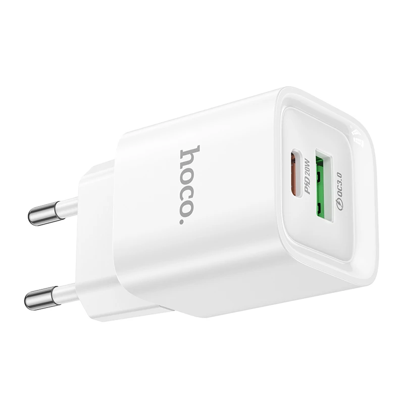 МЗП Hoco C147A PD20W+QC3.0 (1USB-A/1C), White 4, купити оптом з доставкою