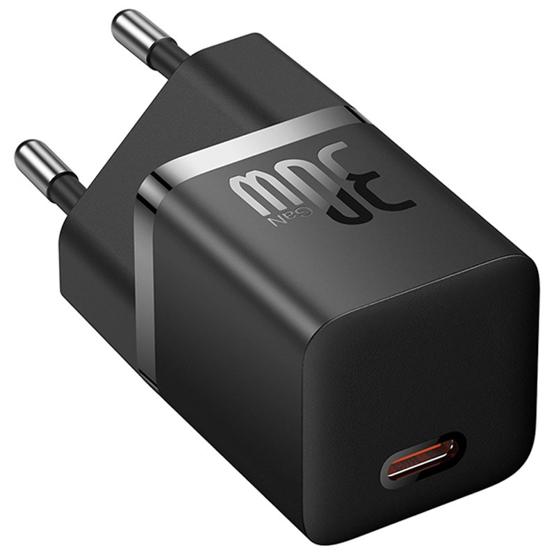 МЗП Baseus GaN5 Fast Charger (mini) 30W (1USB-C) + кабель Type-C to Type-C (P10110902) на малюнкі №5