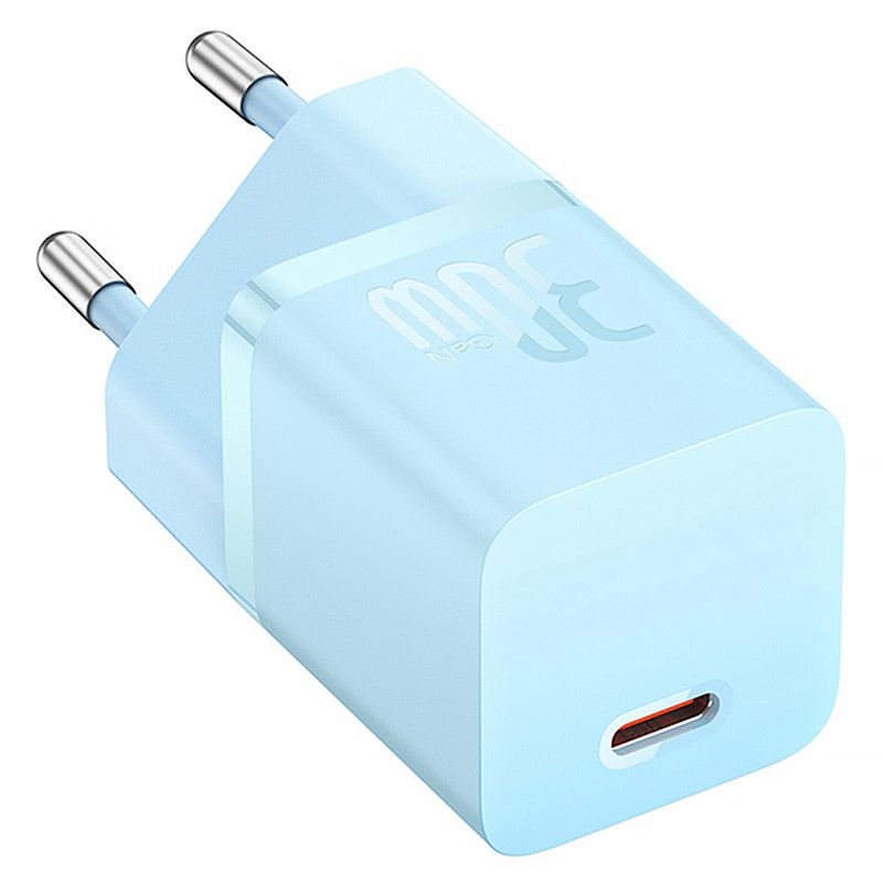 МЗП Baseus GaN5 Fast Charger (mini) 30W (1USB-C) + кабель Type-C to Type-C (P10110902) на малюнкі №2