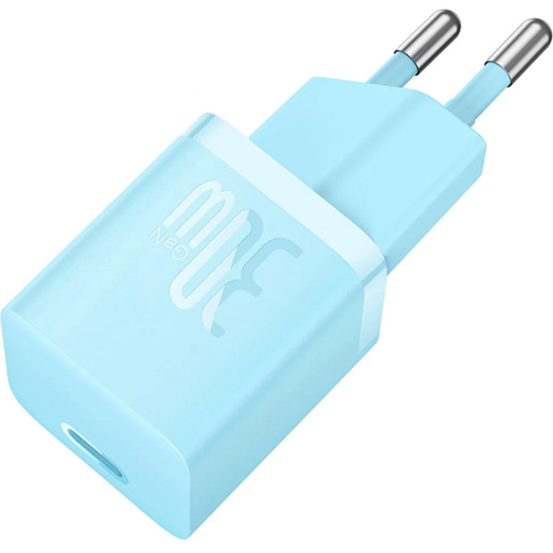 МЗП Baseus GaN5 Fast Charger (mini) 30W (1USB-C) + кабель Type-C to Type-C (P10110902) на малюнкі №4