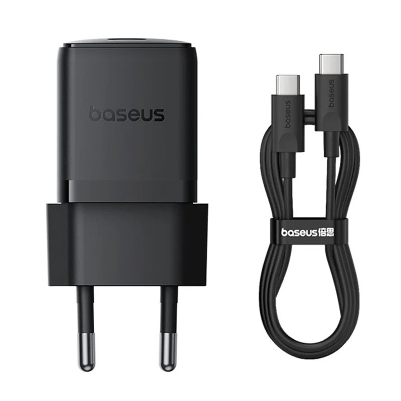 МЗП Baseus Palm Fast Charger 30W (1USB-C) + кабель Type-C to Type-C (P10111605113-01) на малюнкі №1