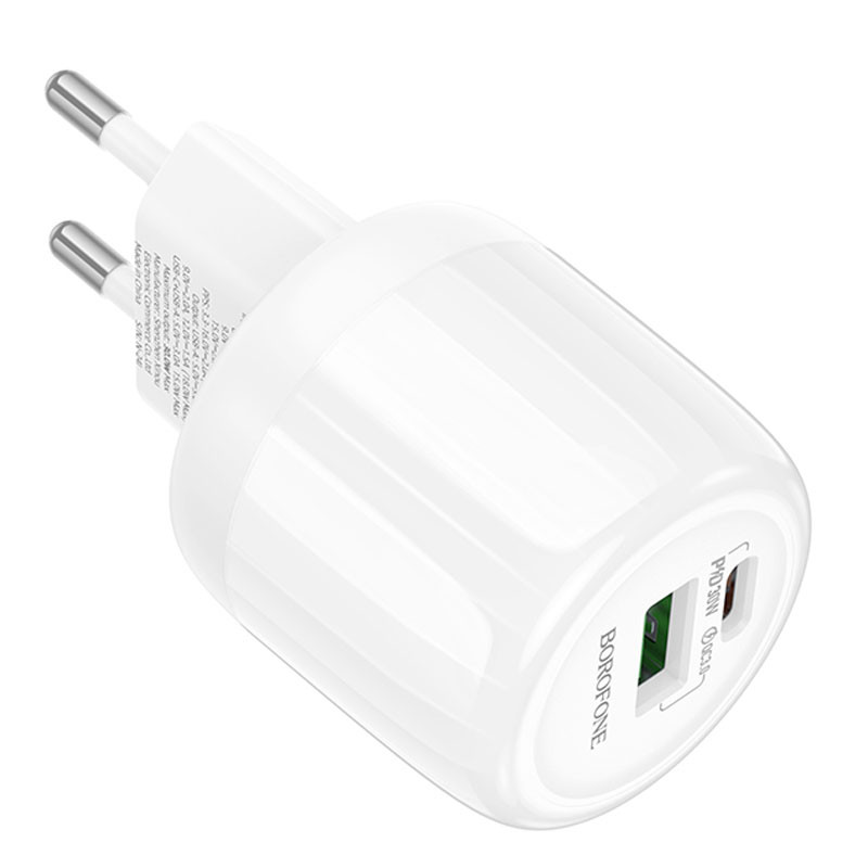 МЗП Borofone BA94A Lustrous PD30W+QC3.0 (1USB-A/1C) на малюнкі №3